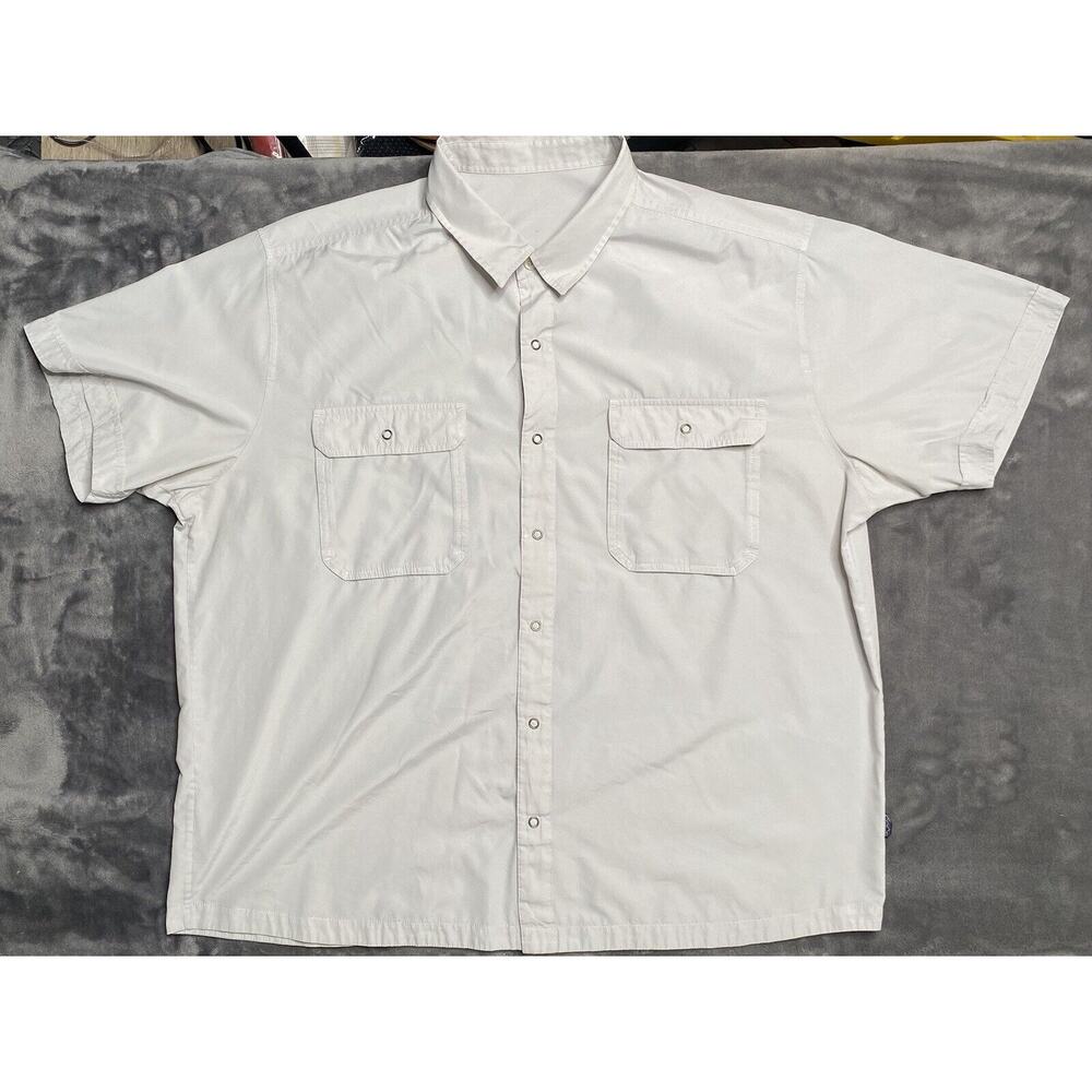 Patagonia Snap Front Shirt Men's XL/2XL Gray Lightweight Short Sleeve Hiking